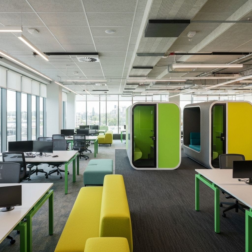 Best co-working space in Khargone with colorful private cabins at Aazad Software Solutions